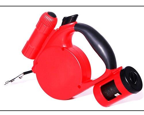 Nightwalk 4.5M Led Light And Waste Bag Dispenser Retractable Dog Leash-6